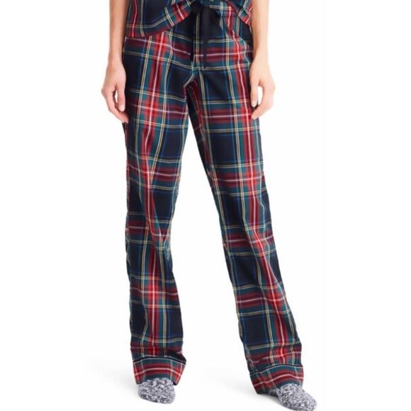 J. Crew Women's Lounge Pajama Pants size Large Stewart Tartan - Picture 1 of 8